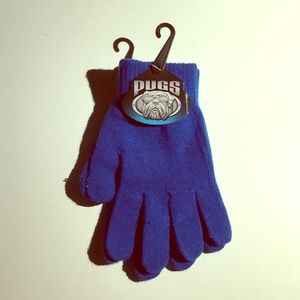 Blue Winter Gloves